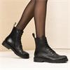 NeroGiardini Classic Laced Ankle Boot - Black Leather